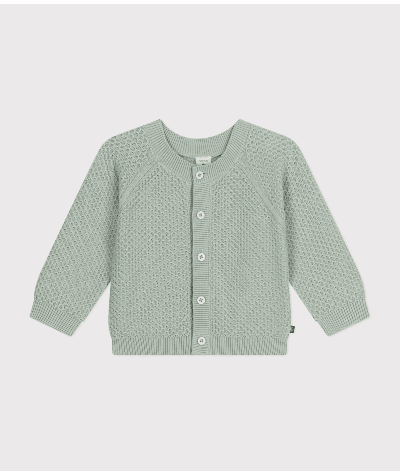 Cardigan en tricot de coton bébé