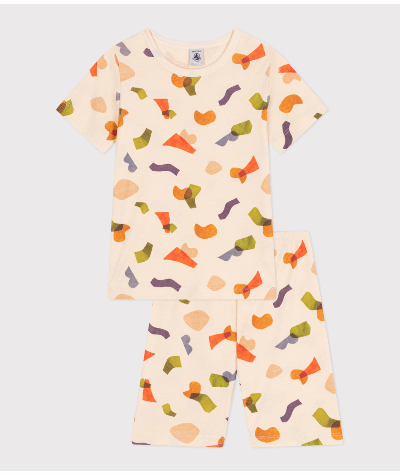 Pyjama short imprimé en coton enfant