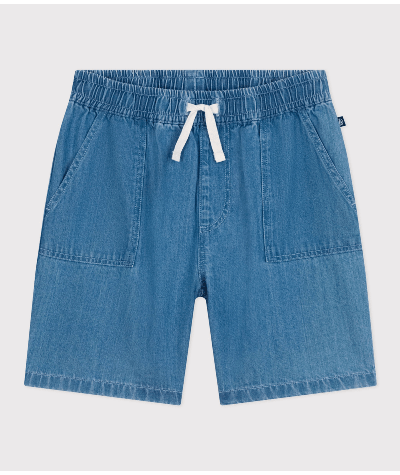 Short en denim léger enfant garçon