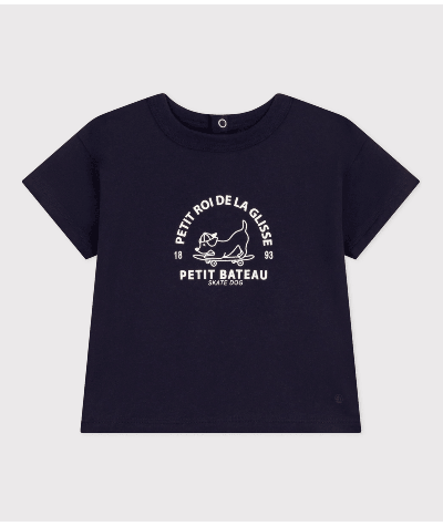 Tee-shirt manches courtes en jersey léger bébé