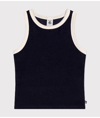 Débardeur en bouclette éponge enfant fille