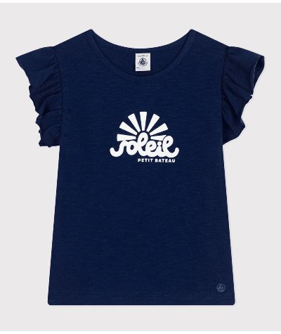 Tee-shirt en jersey flammé enfant fille