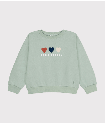 Sweatshirt en molleton enfant fille