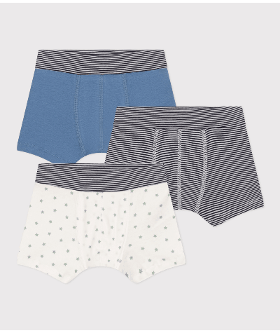 Lot de 3 boxers étoile en coton enfant