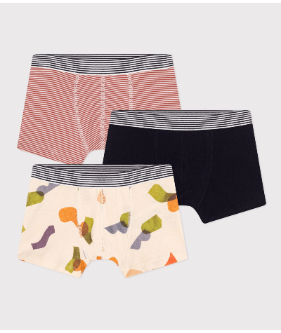 Lot de 3 boxers en coton enfant