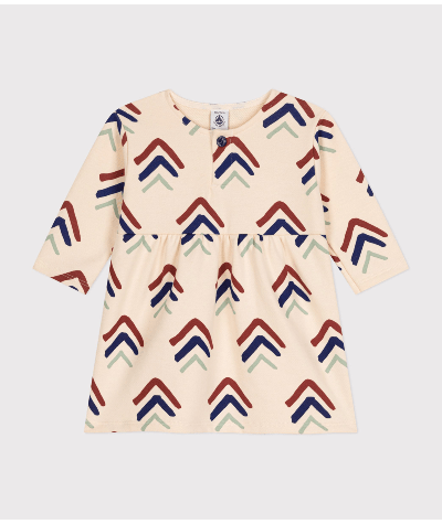 Robe manches longues en molleton bébé