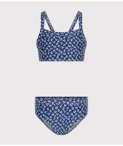 Maillot de bain 2 pièces imprimé enfant fille