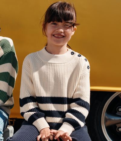 Pull en coton enfant fille