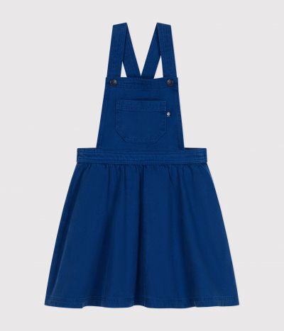 Robe salopette en serge enfant fille