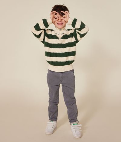 Pull col camionneur en coton enfant garçon