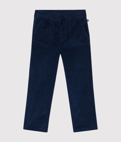 Pantalon droit en velours enfant garçon