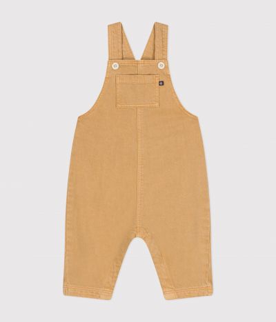 Salopette longue en denim de couleur bébé