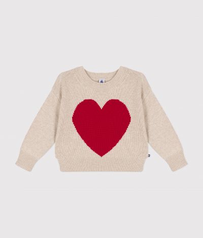 Pull laine et coton enfant fille