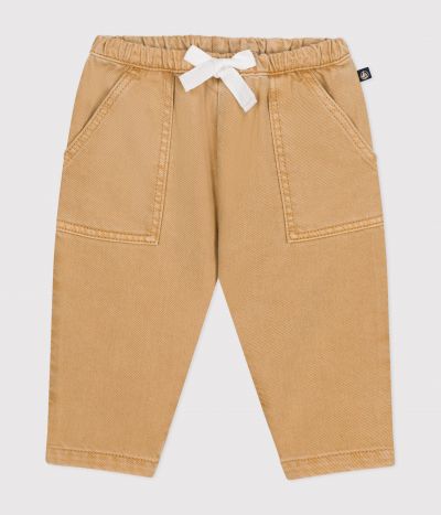 Pantalon en denim de couleur bébé