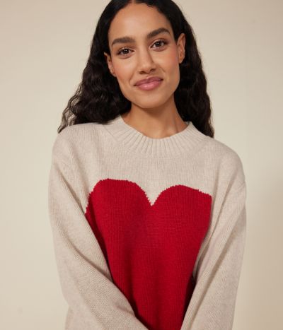 Pull laine et coton femme