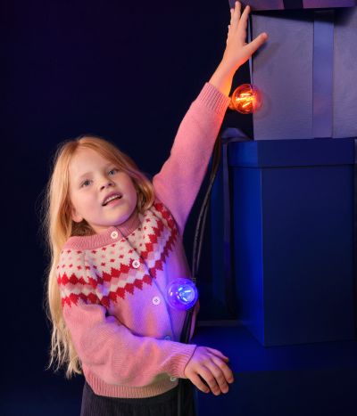 Cardigan jacquard laine et coton enfant fille