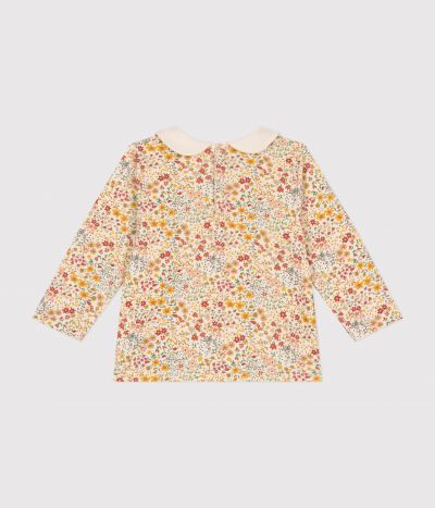 Blouse avec col en coton bébé