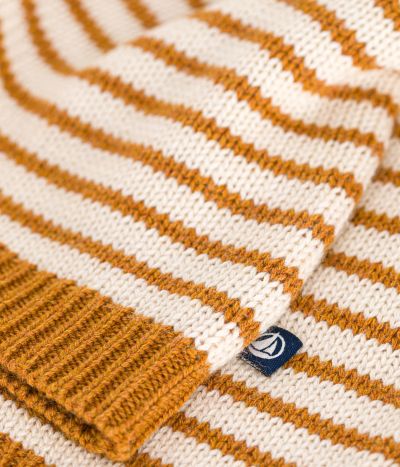 Pull en tricot de laine et coton bébé