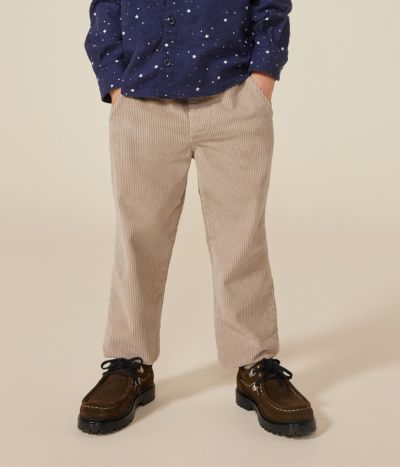Pantalon droit en velours enfant garçon