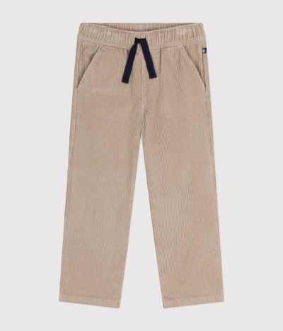 Pantalon droit en velours enfant garçon