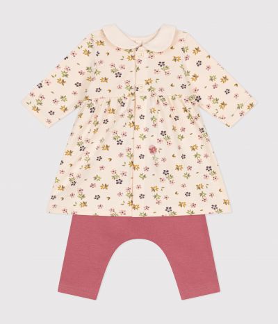 Robe et legging en coton bébé