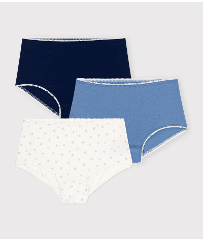 Lot de 3 shorties en coton et élasthanne enfant