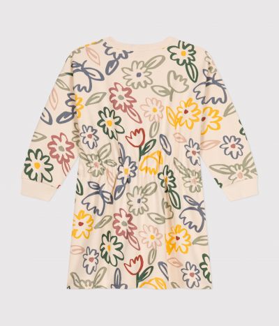 Robe manches longues en molleton enfant fille