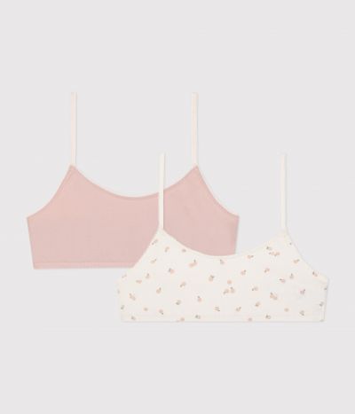 Lot de 2 brassières en coton et élasthanne enfant