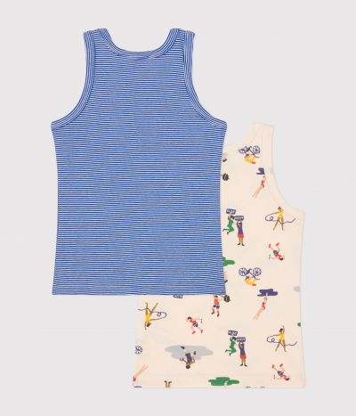Lot de 2 débardeurs en coton enfant