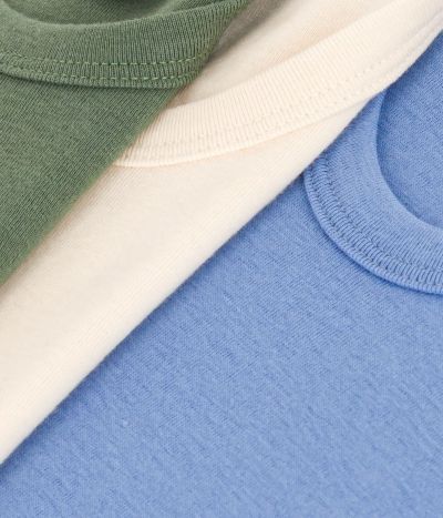 Lot de 3 débardeurs unis en coton enfant