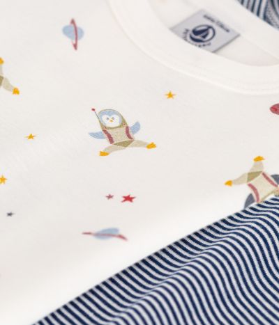 Lot de 2 tee-shirts à manches courtes en coton enfant