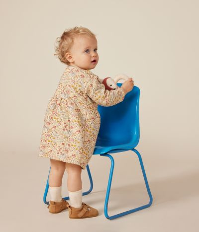Robe manches longues en tubique matelassé bébé