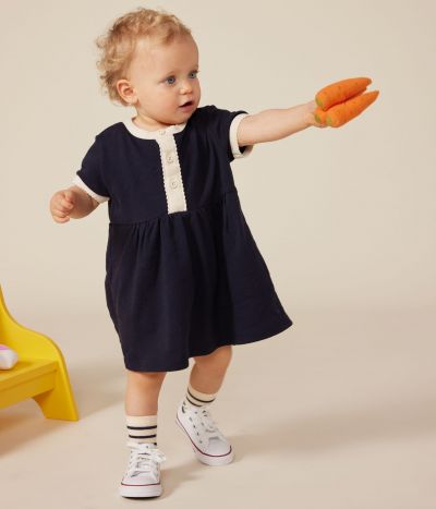 Robe manches courtes en coton bébé