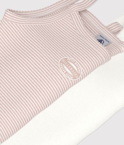 Lot de 2 débardeurs fines bretelles en coton enfant