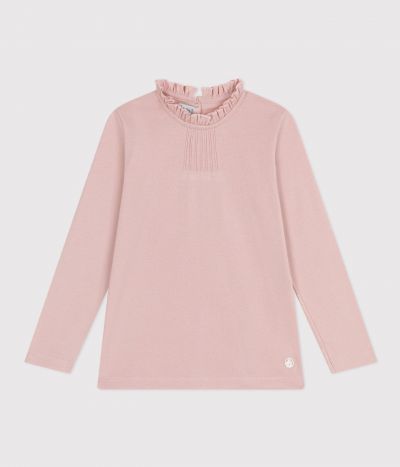 Tee-shirt manches longues en coton enfant fille