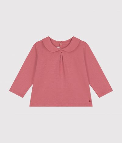 Blouse avec col en coton bébé