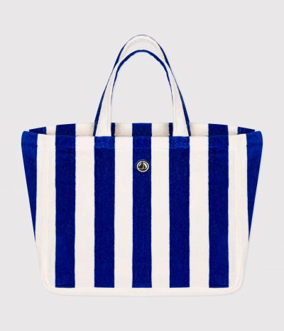 SAC DE PLAGE FEMME RAYE EN BOUCLETTE EPONGE