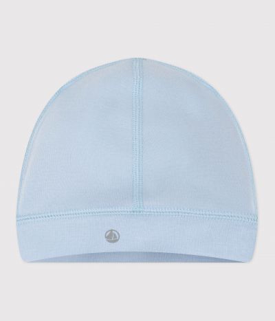 Bonnet bébé en coton uni