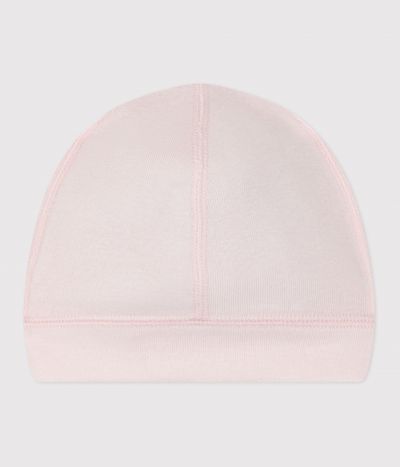 Bonnet bébé en coton uni