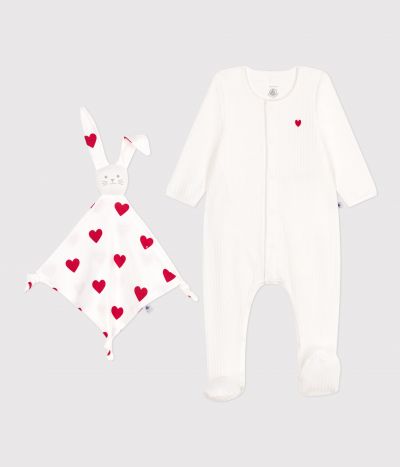 Ensemble cadeau naissance en velours
