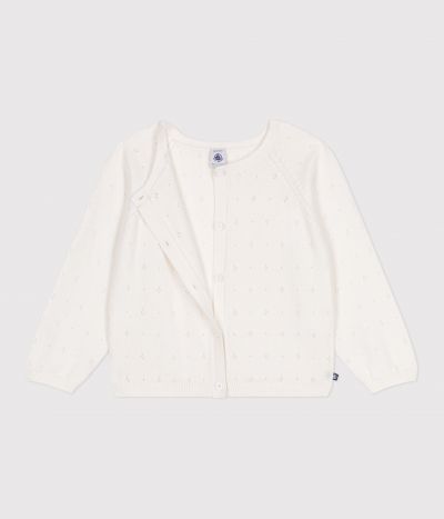 Cardigan enfant coton point fantaisie