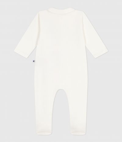 Pyjama bébé en tubique à col uni