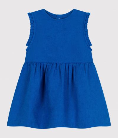 Robe bébé en lin sans manches