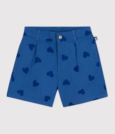 Short enfant en coton cœurs