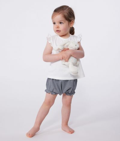 Blouse bébé en coton sans manches