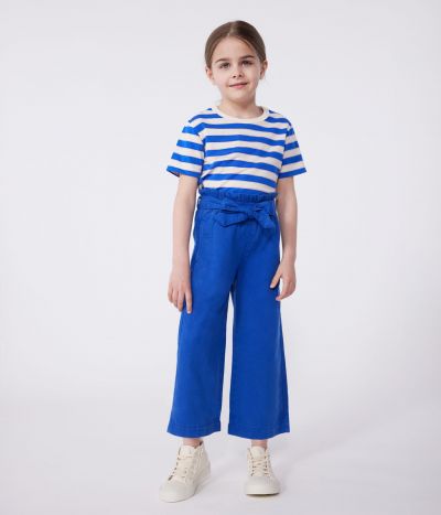 Pantalon enfant en mélange coton et lyocell.
