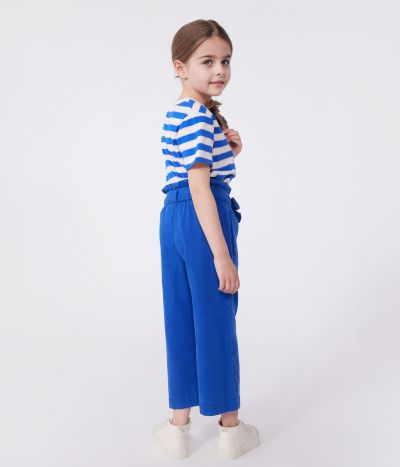 Pantalon enfant en mélange coton et lyocell.