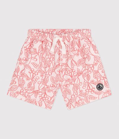 Short enfant en coton imprimé
