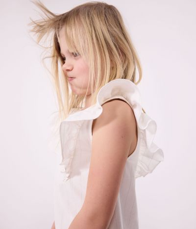 Robe enfant en coton manches courtes