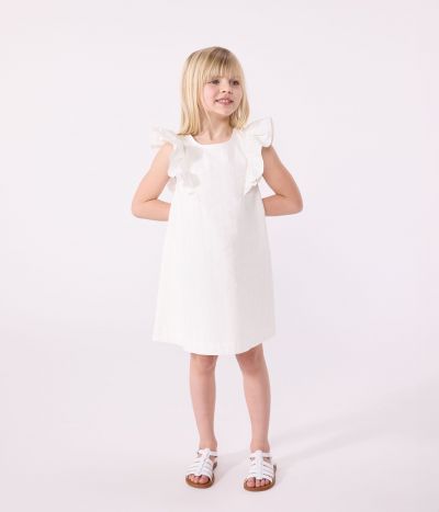 Robe enfant en coton manches courtes